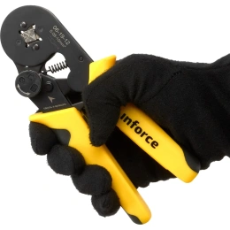 Квадратные пресс-клещи Inforce с регулировочным винтом, 0.25-10 мм2 06-19-12