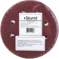 Бумага шлифовальная (20 шт; 180 мм; зерно 400; 8 отверстий) Sturm DWS6010-9400