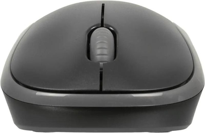 Мышь беспроводная Logitech M185, радио, оптическая, USB, 1000dpi, черный и серый [910-002252]