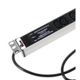 REM Вертикальный блок розеток Rem-16 с фил. и инд., 25 IEC 60320 C13, алюм., 42-48U, шнур 3 м. R-16-25C13-FI-1820-3