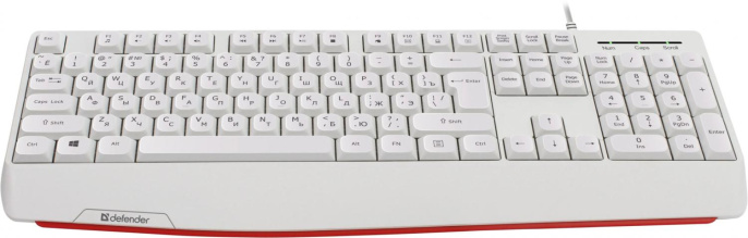Клавиатура Defender Atom HB-546, USB, мембранная,  белый [45547]