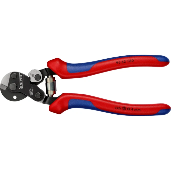 Тросорез KNIPEX рез: кабель 6 мм, особо прочный трос 1960 Нм L-160 мм KN-9562160SB