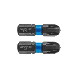Биты ударные Graphite PZ4 x 25 мм 1/4" S2 2 шт. 56H506
