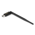 Сетевой адаптер Wi-Fi 4 ExeGate EDWA-137-N300-1 (Беспроводной USB адаптер, Wi-Fi N (b/g/n), чипсет Realtek8192, до 300 Мбит/с на 2,4 ГГц, внешняя 3dBi антенна, USB 2.0) EX299652RUS