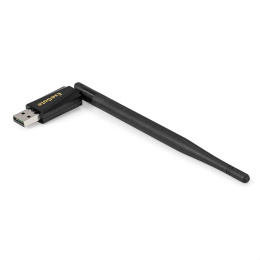 Сетевой адаптер Wi-Fi 4 ExeGate EDWA-137-N300-1 (Беспроводной USB адаптер, Wi-Fi N (b/g/n), чипсет Realtek8192, до 300 Мбит/с на 2,4 ГГц, внешняя 3dBi антенна, USB 2.0) EX299652RUS