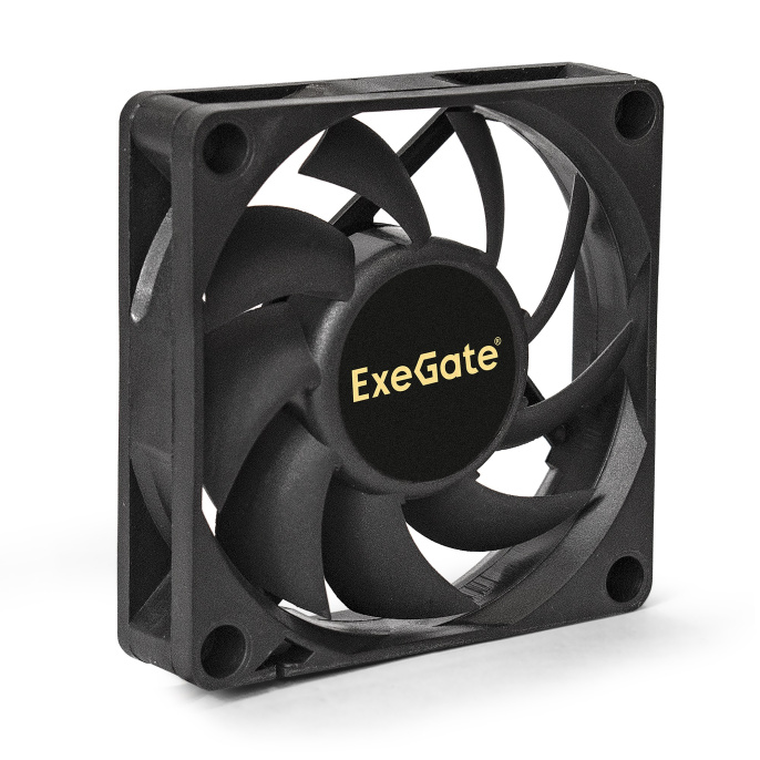 Вентилятор 12В DC ExeGate ExtraSilent ES07015S3P (70x70x15 мм, Sleeve bearing (подшипник скольжения), 3pin, 2000RPM, 18dBA) EX283371RUS