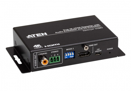 ATEN VC882-AT-G Конвертер/эмбеддер/де-эмбеддер, HDMI+AUDIO HDMI+AUDIO, HDMI+3-контактн. клемма+RCA Coaxial HDMI+3-контактн. клемма+RCA Coaxial , Female, DC 5.3V