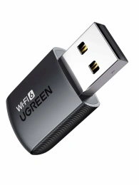 Адаптер UGREEN CM762 35264 AX900 USB-A Dual Band Wi-Fi Adapter. Цвет: черный