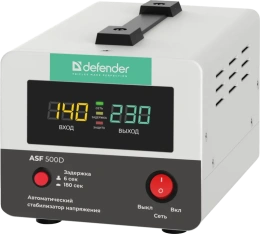 Стабилизатор напряжения Defender ASF 500D белый [99034]