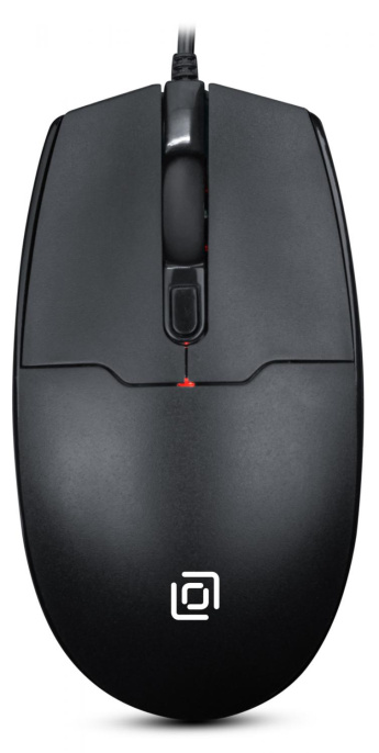Мышь Оклик 147M черный оптическая 2000dpi USB 4but (1454525)