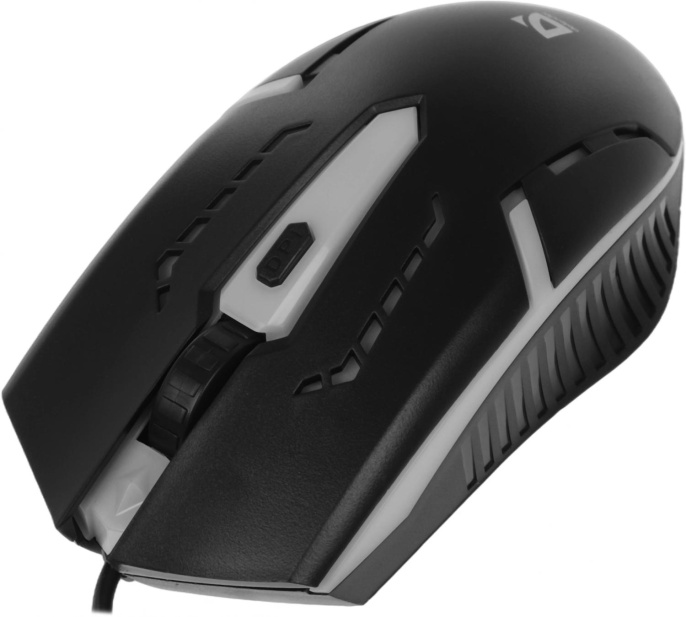 Мышь проводная Defender Flash MB-600L, игровая, оптическая, USB, 1200dpi, черный [52600]