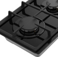 Газовая варочная панель MEFERI Glass Light MGH302, 2 конфорки, закаленное стекло, черный
