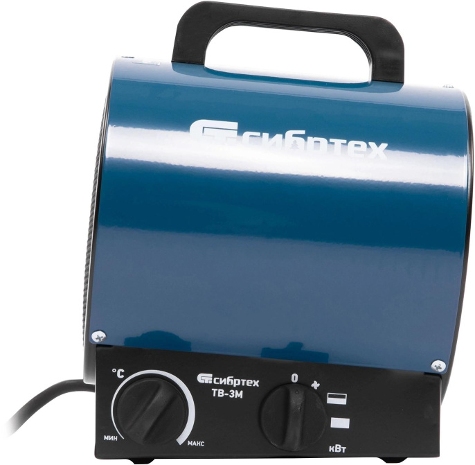 Тепловая пушка электрическая Сибртех ТВ-3М 3000Вт синий/черный