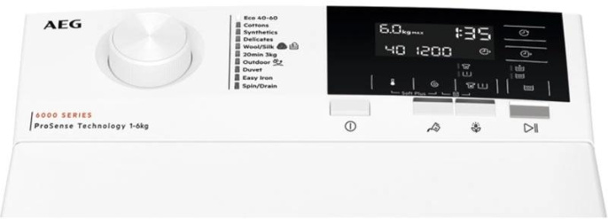Стиральная машина AEG LTR6G261E пан.англ. класс: D загр.вертикальная макс.:6кг белый