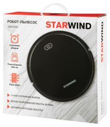 Робот-пылесос StarWind SRV3950, 18Вт, черный/черный
