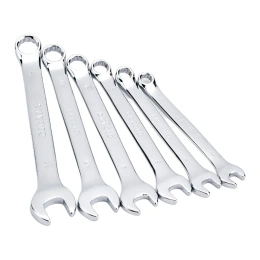 Набор комбинированных ключей Gigant 6 - 22 мм, 12 шт., полированный хром, Сталь Cr-V, 6-22мм, GDWSP-12