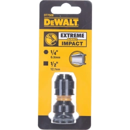 Адаптер для ударных гайковертов шестигранник 1/4”F - квадрат 1/2”F DEWALT DT7508