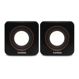 Акустическая система 2.0 ExeGate Disco 160 (питание USB, 2х3Вт (6Вт RMS), 100-20000Гц, черный, Color Box) EX287050RUS