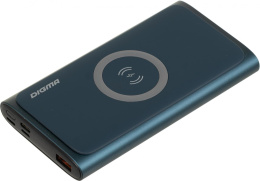 Мобильный аккумулятор Digma DGPQ10G 10000mAh QC3.0/PD3.0 22.5W 3A USB-A/USB-C беспров.зар. синий DGPQ10G22CBL