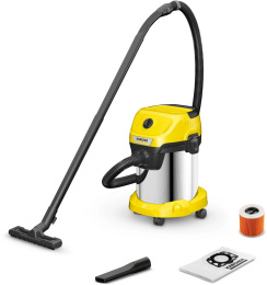 Строительный пылесос Karcher WD 3 S V-17/4/20, желтый [1.628-135.0]