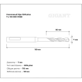 Бур усиленный SDS-plus (7x110 мм) Gigant GRD 11050