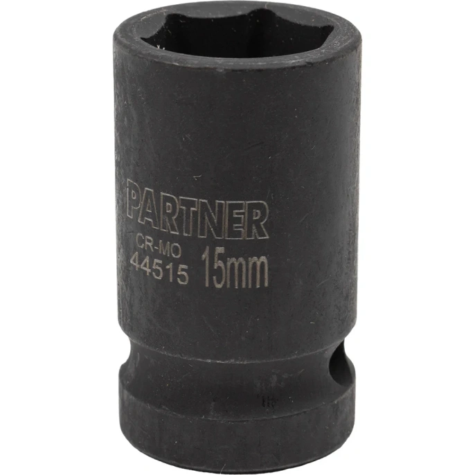 Головка ударная 6-гранная 15 мм, 1/2"DR Partner PA-44515(13040)