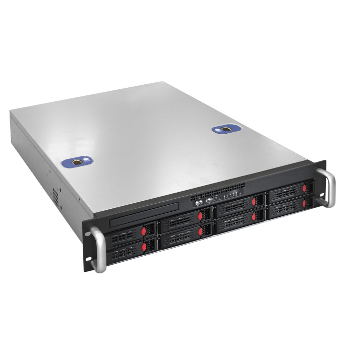 Серверная платформа ExeGate Pro 2U550-HS08 <RM 19", высота 2U, глубина 550, Redundant БП 2x550W, 8xHotSwap, 2xUSB> EX292412RUS