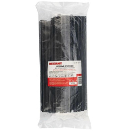 REXANT 09-1271-1 Клеевые стержни d 11,3 мм, L 270 мм, черные упак. 1 кг.