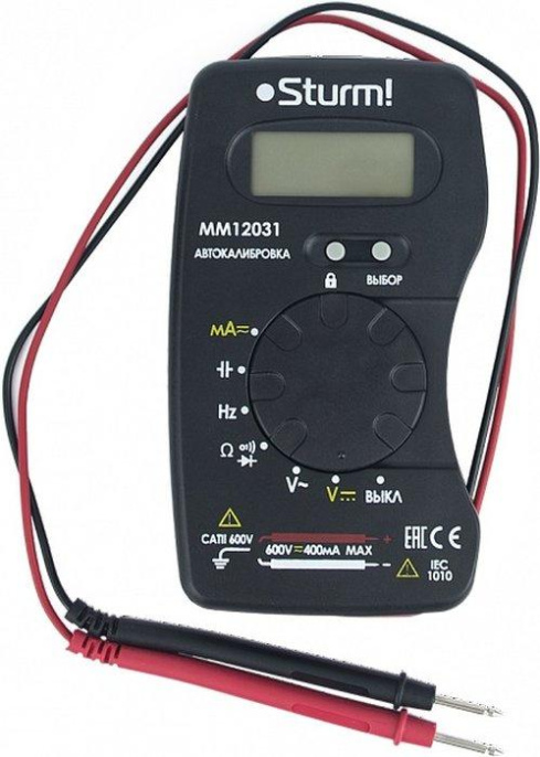 Мультиметр цифровой STURM! MM12031, автоматический