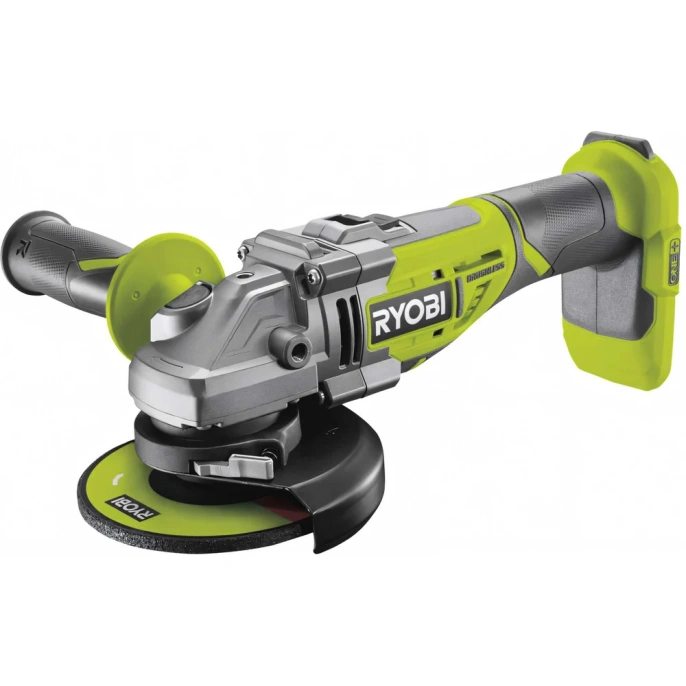 Углошлифмашина бесщеточная Ryobi ONE+ R18AG7-0  без аккумулятора в комплекте 5133002852