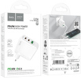 Сетевое зар./устр. Hoco C115A Header PD65W three-port 2C1A charger EU 65W 3.25A+3A+2A+1.5A PD+QC универсальное белый 98312