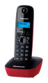 Радиотелефон Panasonic KX-TG1611RUR, красный и черный