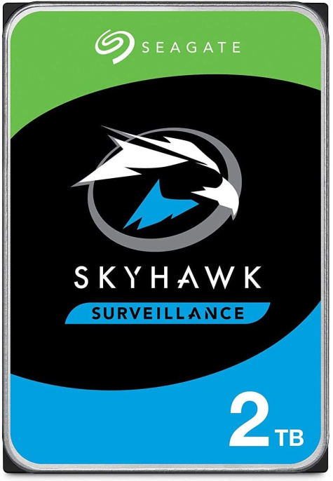 Жесткий диск Seagate Skyhawk ST2000VX017,  2ТБ,  HDD,  SATA III,  3.5"