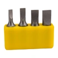 Набор бит шлицевых SL 4 шт, SL3-SL6.5, 1/4" 10106004S AIST 00-00025983