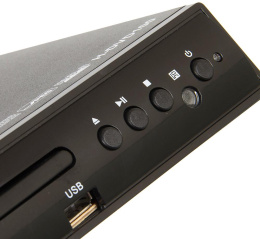 Плеер DVD Hyundai H-DVD100 черный ПДУ
