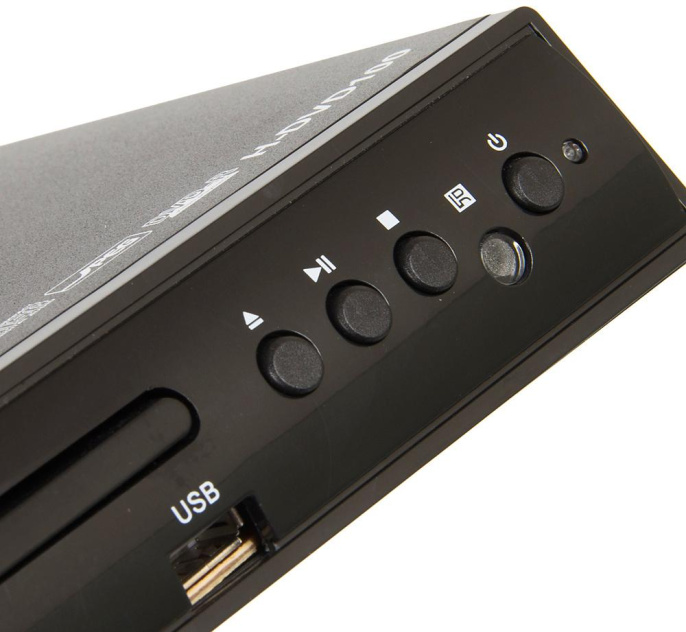 Плеер DVD Hyundai H-DVD100 черный ПДУ