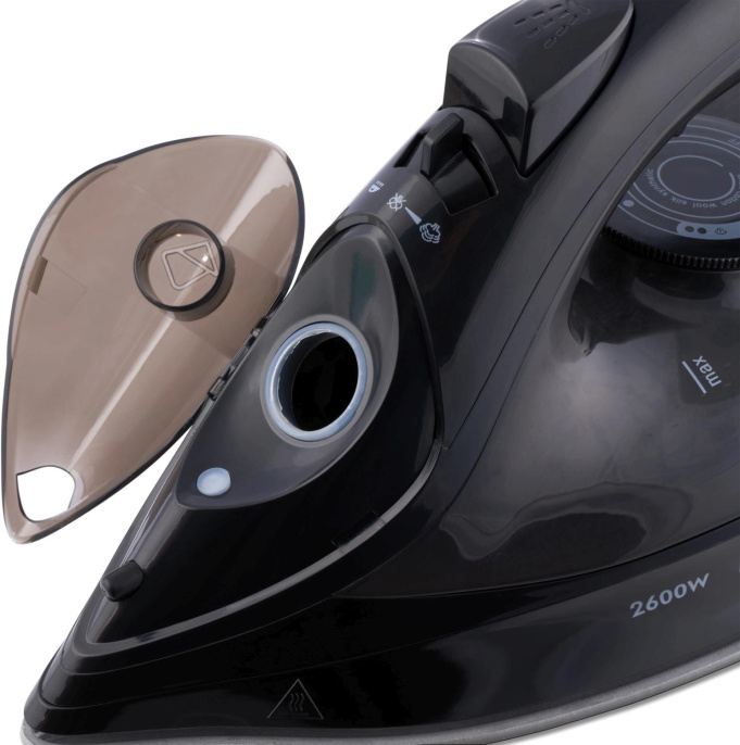 Утюг DOMFY DSB-EI603, с паровым ударом, 2600Вт, с автоотключением, черный