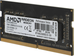 Память DDR4 4Gb 2400MHz AMD R744G2400S1S-UO Radeon R7 Performance Series OEM PC4-19200 CL17 SO-DIMM 260-pin 1.2В OEM