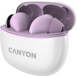 Гарнитура вкладыши Canyon TWS-5 фиолетовый беспроводные bluetooth в ушной раковине CNS-TWS5PU