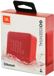 Колонка портативная JBL Go Essential, 3.2Вт, красный [jblgoesred]