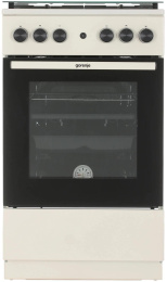 Плита Газовая Gorenje GG5A21BEF бежевый стеклянная крышка реш.чугун