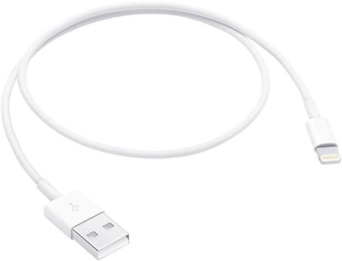 Кабель Apple ME291ZM/A_ USB (m)-Lightning (m) 0.5м белый