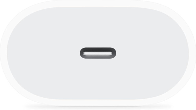 Сетевое зарядное устройство Apple A2347, USB-C, 20Вт, 2.2A, белый [muvv3zm/a]