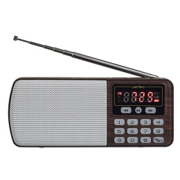 Perfeo радиоприемник цифровой ЕГЕРЬ FM+ 70-108МГц/ MP3/ питание USB или BL5C/ коричневый i120-BK [PF_A4463]