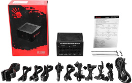 Блок питания BLOODY BD-PS1000G, 1000Вт, 80 PLUS GOLD, 140мм, черный, retail [bd-ps1000g-m]