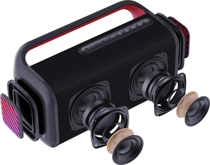 Колонка порт. Digma D-PS1526 черный 40W 2.0 BT 10м 3000mAh (22780325)