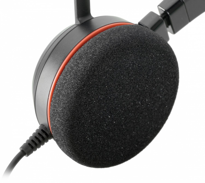 Гарнитура Jabra Evolve 20 MS Stereo, для контактных центров, накладные, проводные, черный [4999-823-109]