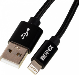 BEHPEX Кабель USB m -Lightning m 3м черный