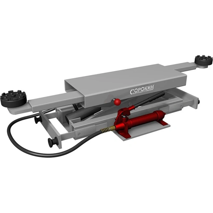 Ямный гидравлический домкрат ножничный подъемник с ручным приводом СОРОКИН 17.50