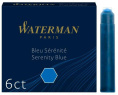 Картридж Waterman International S0110950 Serenity Blue чернила для ручек перьевых 6шт